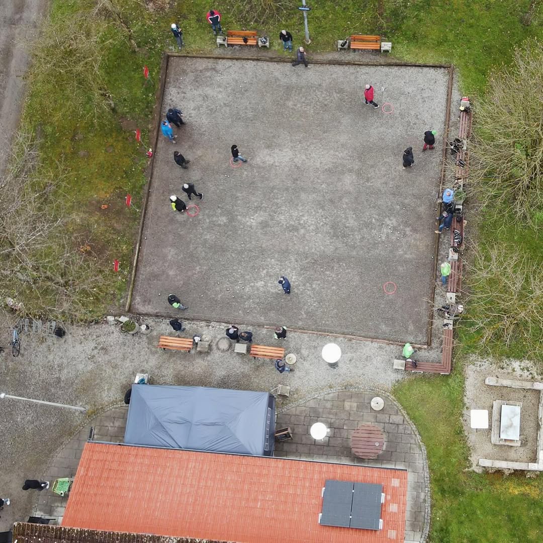 Zum Saisonstart das Boulodrom in Weingarten aus der Vogelperspektive🦅  #Boule #...